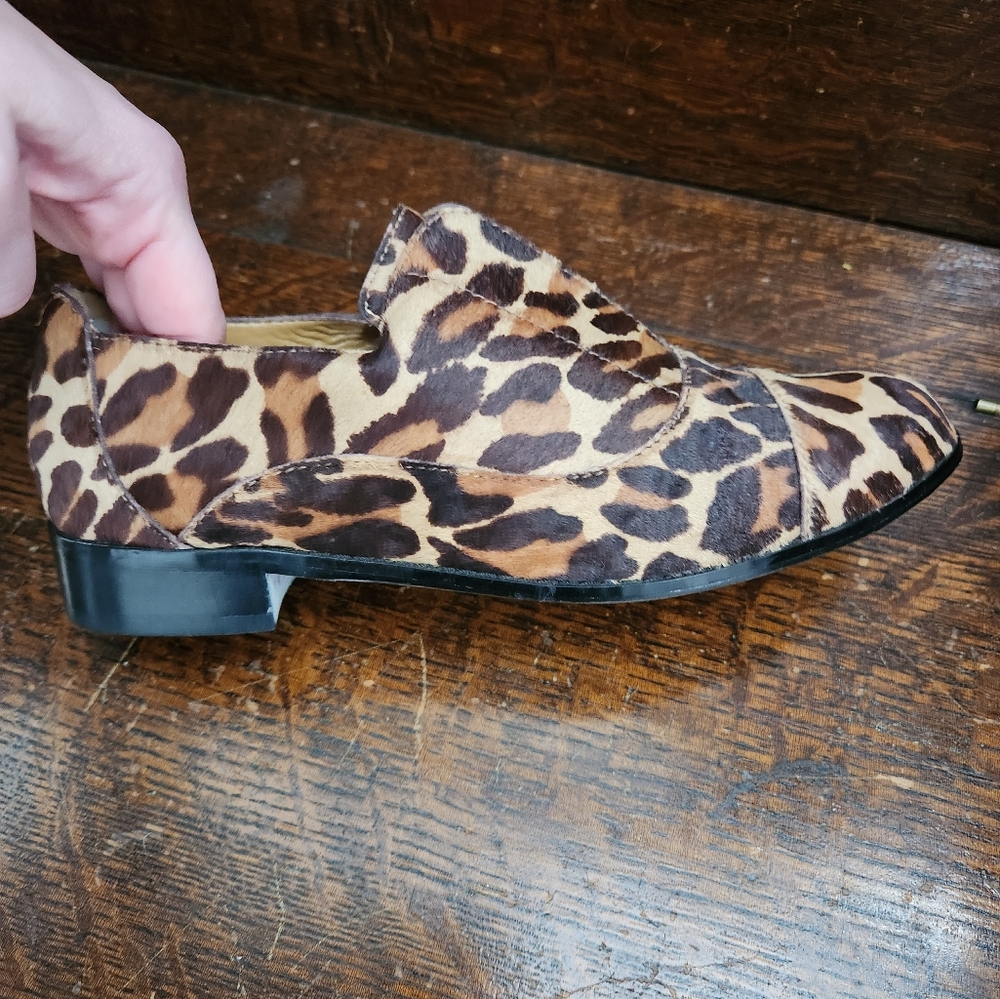 Cynthia Rowley animal print leather shoes